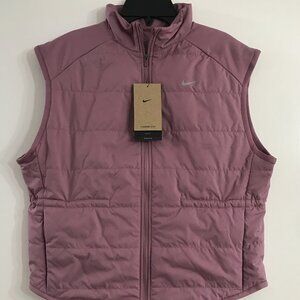 Nike Thermal-FIT Swift Running Vest in Plum Dust NWT